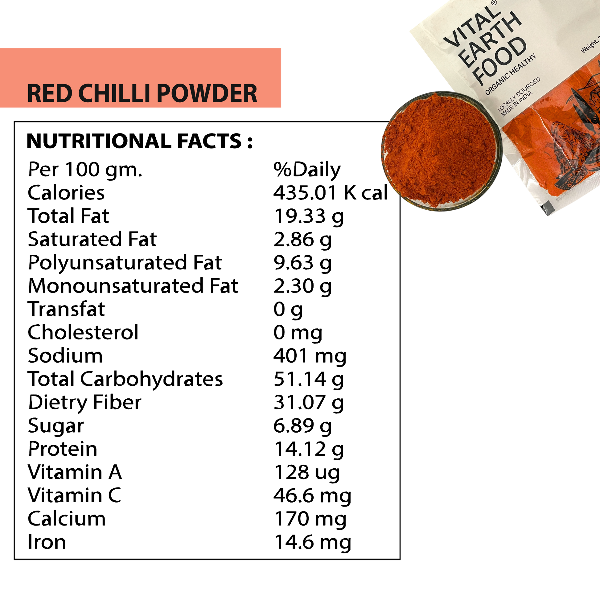 Organic Red Chilli Powder