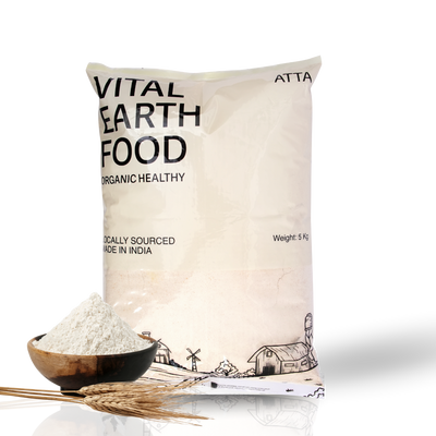 Organic whole Wheat Slow Chakki Atta 5 kg